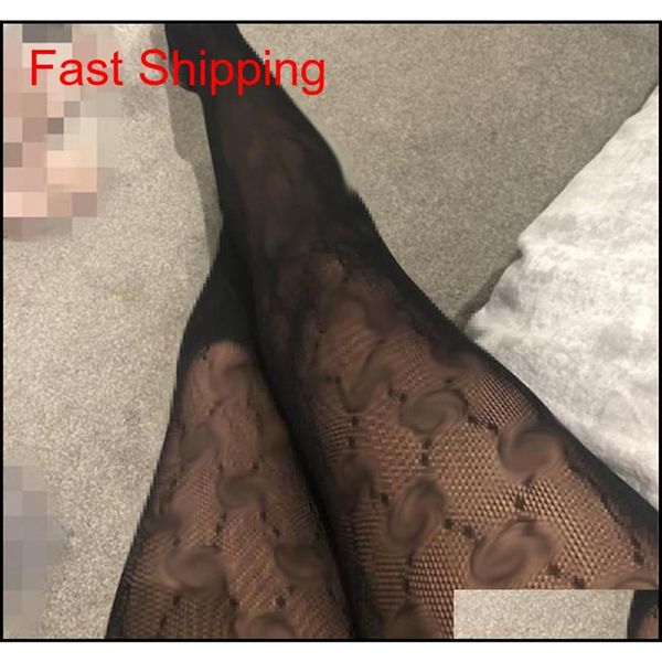 

other accessories drop delivery 2021 women fashion tight black g full chain classic letter party tights night club stockings 287s, Silver