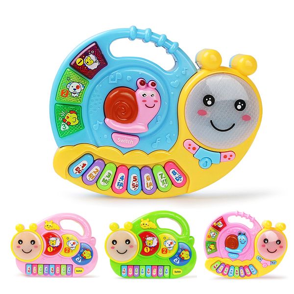 2 tipos Baby Music Keyboard Piano Drum With Animal Sounds Songs Eardation Educational for Kids Musical Instrument Toys 220706