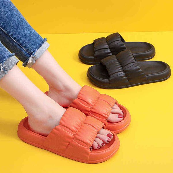 

2022 women slippers fashion new open toe sandals walking casual slippers for home breathable female slippers zapatillas mujer t220728, Black
