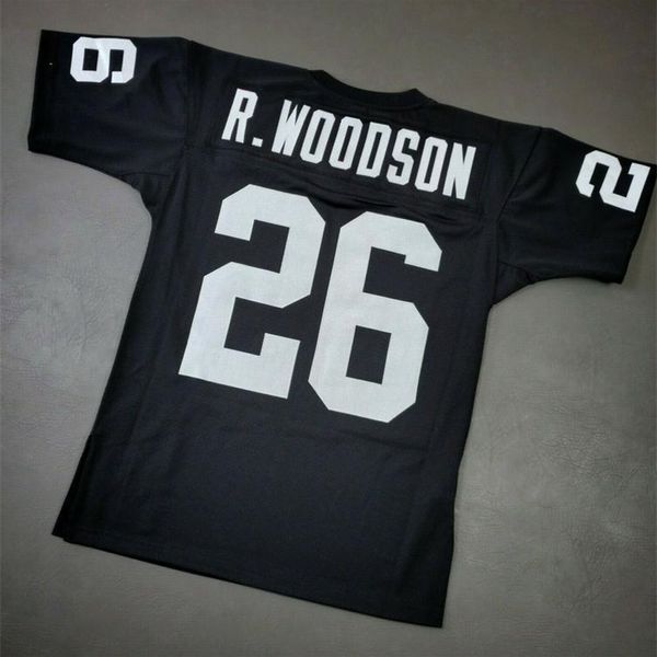 CHEN37 Jersey de futebol raro Homens para jovens Mulheres Vintage Rod Woodson 2002 Mitchell Ness 1997 Jerseys Sizeys S-5xl Custom Qualquer nome ou número