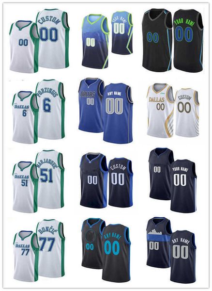 

75th custom men jersey women youth 42 maxi kleber 1 tyrell terry 51 boban marjanovic 7 dwight powell dallas''mavericks'', Black;red
