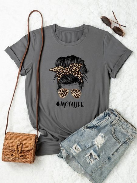 

plus figure & letter graphic tee x5ku#, Black