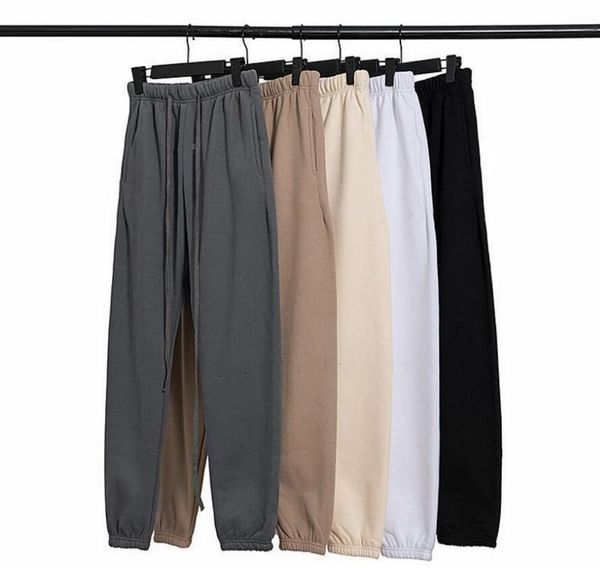 

3m reflective vintage high-quality es jogging pants mens and womens sweatpants fashion trends designer slacks letter embroidery high street, Black