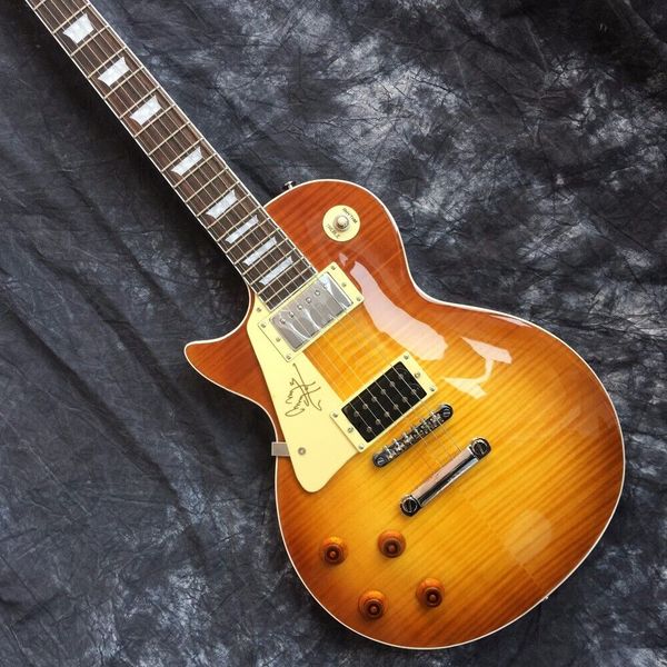 

guitar custom shop brand new left handed 6 string lp electric guitar