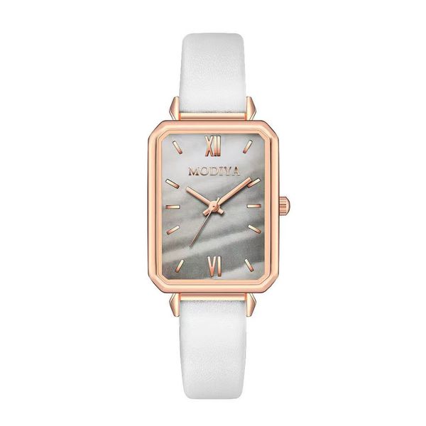 

luxury womens watches designer leisure fashion simple temperament literary square plate quartz watch small green watch light noble fsdfg, Slivery;golden