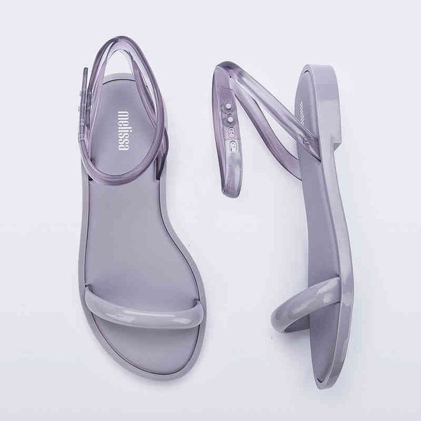 

sandals melissa women jelly casual beach flip flop female flat sweet summer shoes etxb bxbj, Black