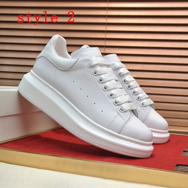 

fashion men's and women's training shoes real leather platform classic white sneakers outdoor designer for men youth campus shoe w, Black
