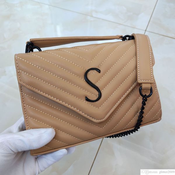 

y-shaped fashion shoulder womens bags designer women handbags flap shoulder bag luxury female stripe leather handbag wallets metal logo ladi