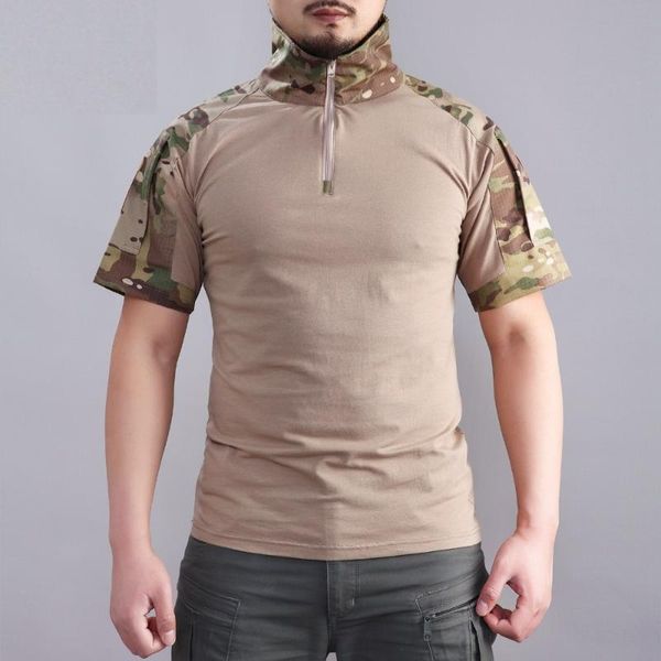 T-shirt da uomo Shanghai Story Men Tactical Gear Military Special Ops Combat Shirt Camouflage Light Weight Short Sleeve Frog ShirtMen's MenMe