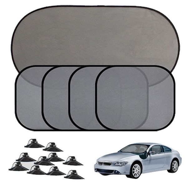 5PCS Finestra di Automobile Parasole Blocco di Copertura Per I Bambini Auto Lato Lunotto posteriore Ombra Cling Tende Da Sole Tenda Da Sole Copertura Visiera scudo schermo