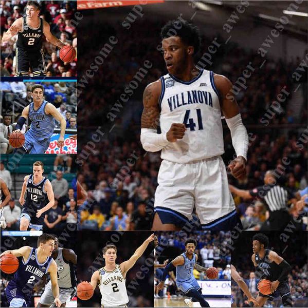 

custom villanova wildcats basketball jersey brandon slater dhamir cosby-roundtree bryan antoine chris arcidiacono tim saunders kevin hoehn, Black
