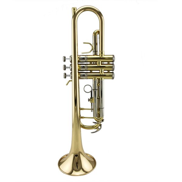 

popular grade cupronickel turning pipe gold brass bell trumpet