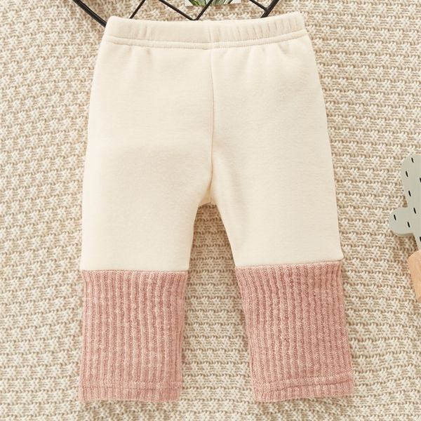 

baby two tone thermal lined leggings she01, Blue