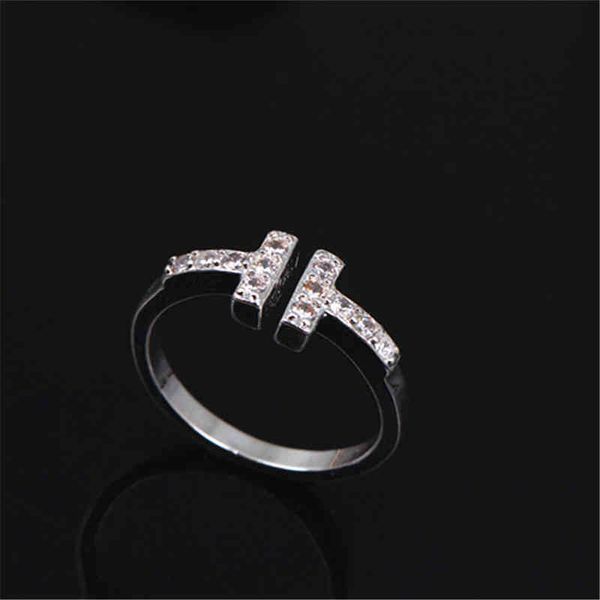 

emie fashion silver ring personalized creative korean t family open