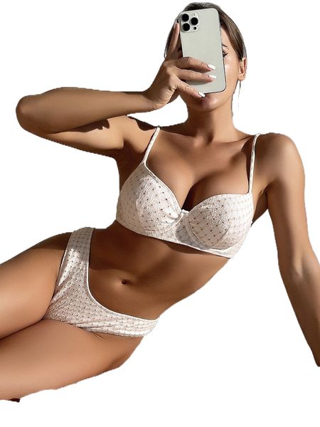 

plaid underwire bikini swimsuit u8b5#, White;black