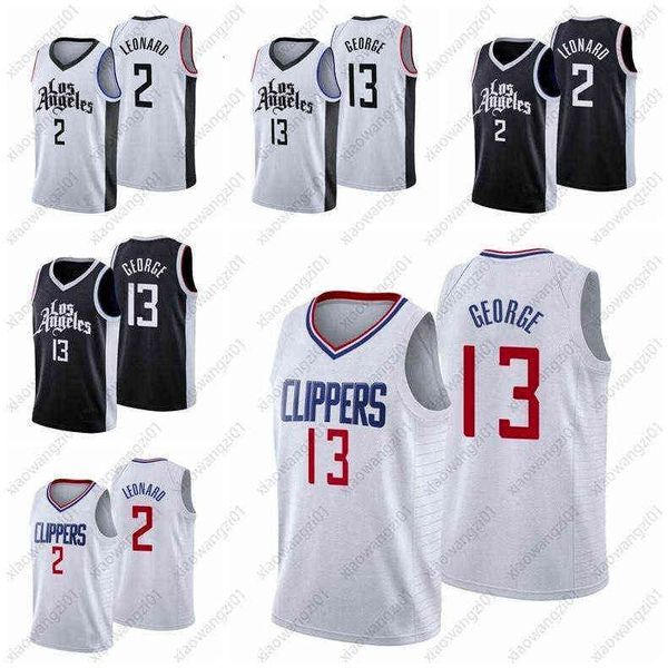 

2021 men basketball jerseys paul high george kawhi quality leonard, Black