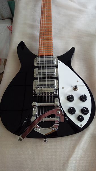 

325 electric guitar with 3 mini humbucker pickups black color guitarra chrome hardware delivery