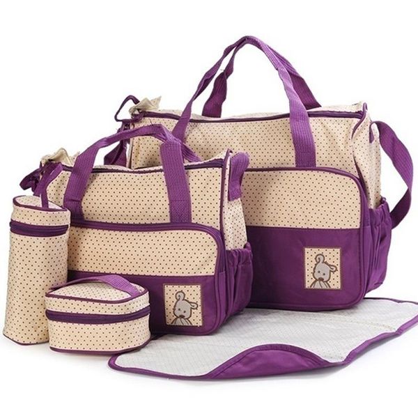 Sacos noturnos 5pcs/trajes de bolsa de fraldas para mamãe mamãe mamãe carrinho carrinho carrinho de bebê carrinho de carrinho de carrinho