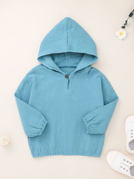 

toddler boys button detail hooded sweatshirt she, Black