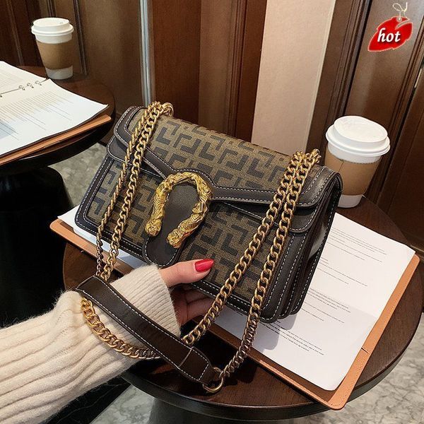

factory online export designer brand bag handbag small women's 2022 new fashion version net high-capacity chain square high-grade feeli