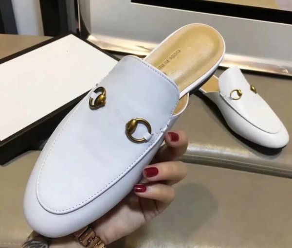 

selling women new resistant half slippers embroidery shoes popular fashion mixed color sandals scuffs, Black