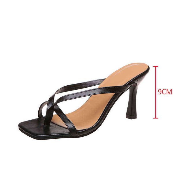 

sandals pumps women shoes high heels 2022 zipper new fashion summer ladies peep toe 220323, Black