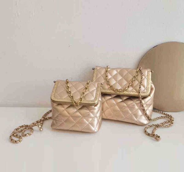 

designer metal frame box for women new famous brand plaid shoulder small quilt bag female hand purses