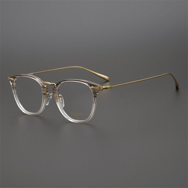 

shop eyeglasses onlines gold wire fine edge myopia ultra light titanium medium gold eye frame men's and women's big face, White;black