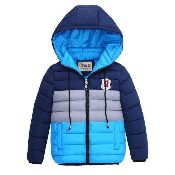 

botezai winter jackets boys long sleeve down parka hooded for kid baby casual outerwear children autumn jackets baby clothes j220718, Blue;gray
