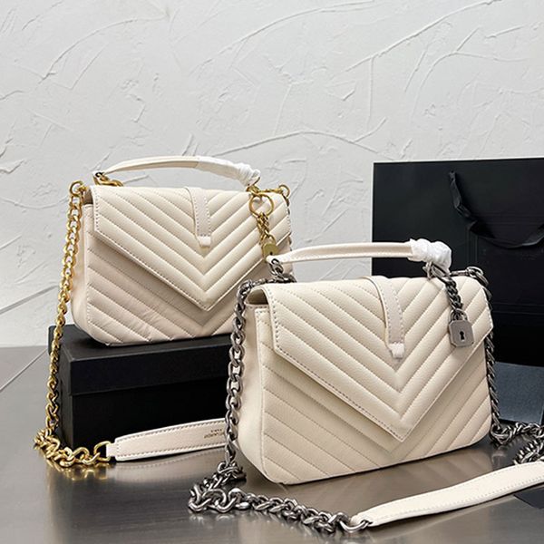 

sunset bags zig zag messenger chain handbag purse caviar genuine leather clutch bag flap crossbody bag handle shoulder wallets sacoche remov