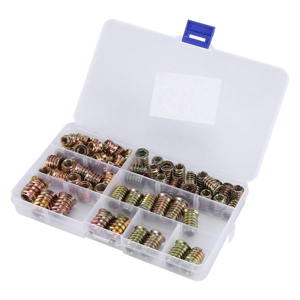 

65pcs iron inside hex drive head screw insert nut threaded for home use