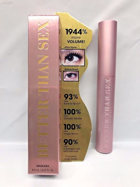 Better Than Sex Mascara Schwarz Wasserdicht Cremige Wimpern Natürliche Lockenverlängerung Mascaras Wimpernverlängerung Augen Aufhellen Make-up