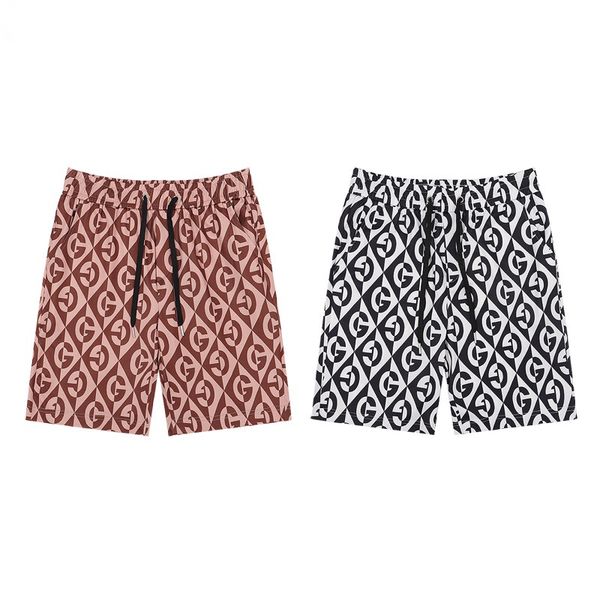 

summer new men's pants fashion leisure beach pants silky fabric shorts, design style high-end brand, sc m-xxl 00004, Black