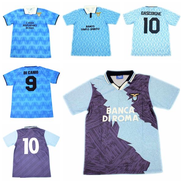 

lazio 89 90 91 92 94 95 soccer jerseys maillot classic vintage camisetas football shirts uniforms men home di canio gascoigne, Black;yellow