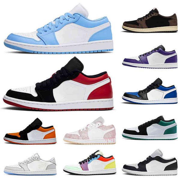 

mens womens basketball shoes jumpman 1 1s low paint drip chicago panda court purple unc mocha light smoke grey men women sports