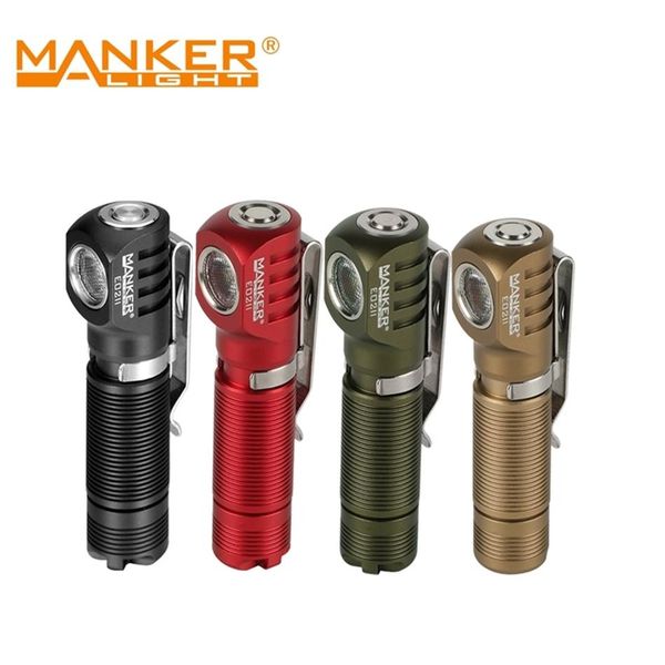 

manker e02 ii 420lm luminus sst20 led flashlight aaa/10440 pocket edc mini keychain torch with magnetic tail & reversible clip 220254s