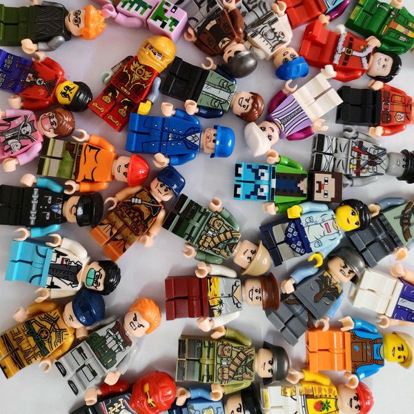 Block minifig Toys compatível com o quebra -cabeça de pequenas partículas reunidas para crianças bloqueios de brinquedos pequenos presentes