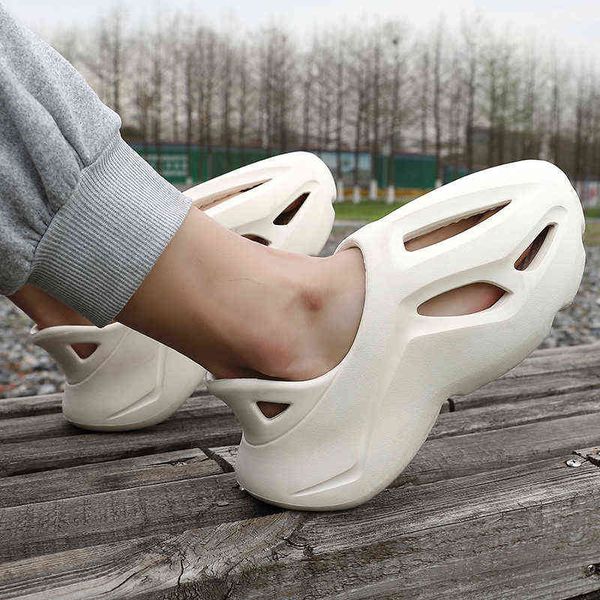 

2022 new summer women sandals solid slippers beach outside non-slip sole casual bathroom home slipper ladies shoes t220728, Black