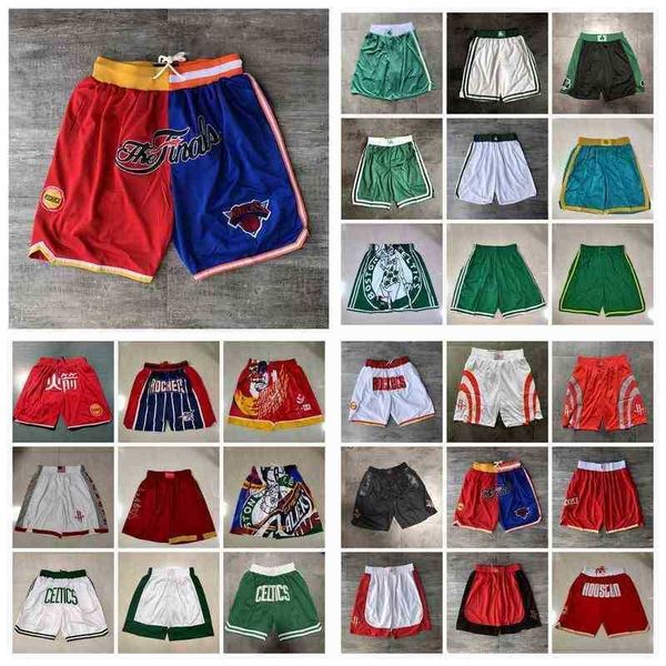 

team basketball shorts just don retro city yin yang version blue stripe conventional wear sport pant with pocket zipper sweatpants hip pop, White;black