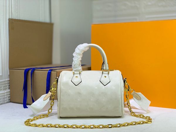 

fashion luxurys designers bags spddey bandouiiere 22 tote women handbags monograms embossing shoulder bag