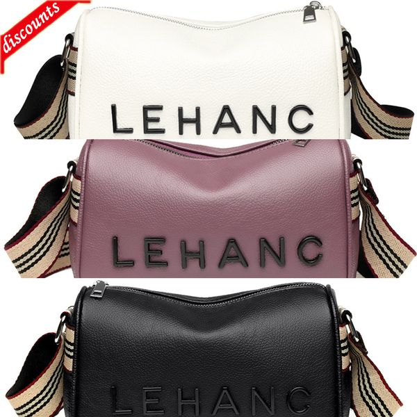 

leather small 2022 new fashion versatile diagonal large capacity wide belt women's quality shoulder messenger bag lady handbags