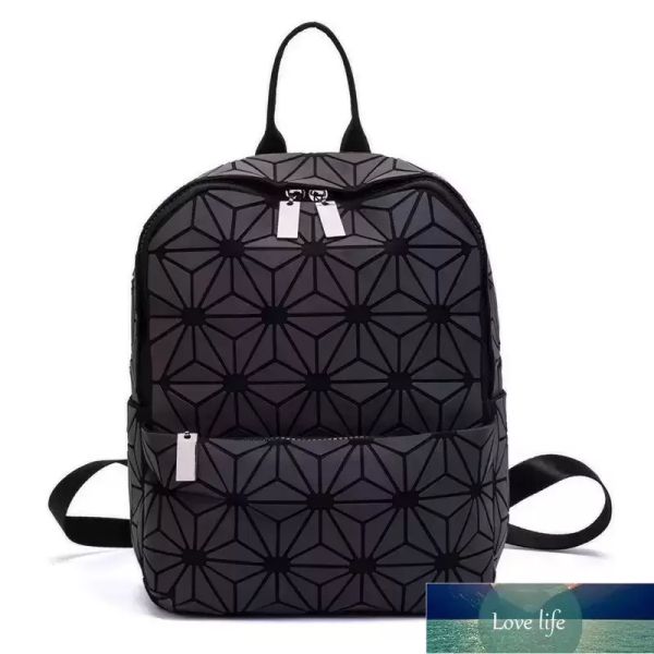 Рюкзак женская лазерная светящаяся геометрическая сумка для плеч складной студентки школьные сумки для девочки-подростка Голографический SAC
