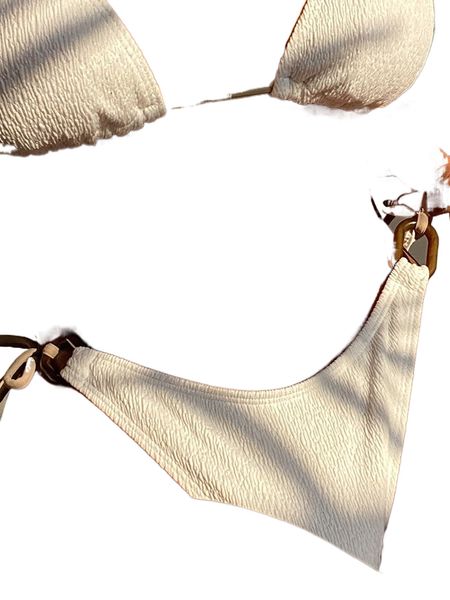 

o-ring detail knot side bikini bottom g2yy#, White;black