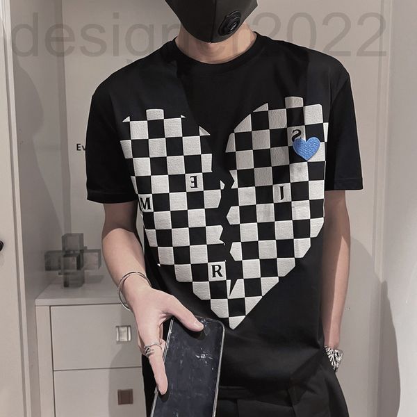 

men's t-shirts designer summer short sleeve t-shirt men's korean fashion slim fit handsome half bottomed shirt round neck casual c, White;black