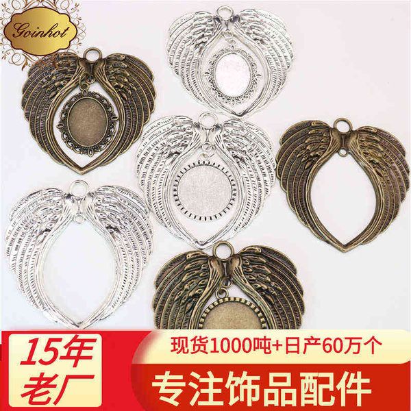 

factory outlet a4385 christmas love wing pendant 69 66mm tibetan silver diy accessories