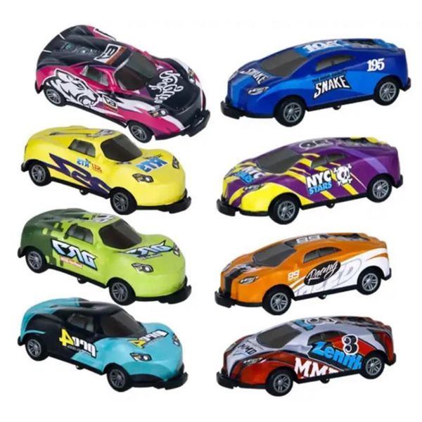 6 8 16pcs Crianças Stunt Toy Car Alloy Pull Back Salting 360 Flip Dump Birthday Gift 220608