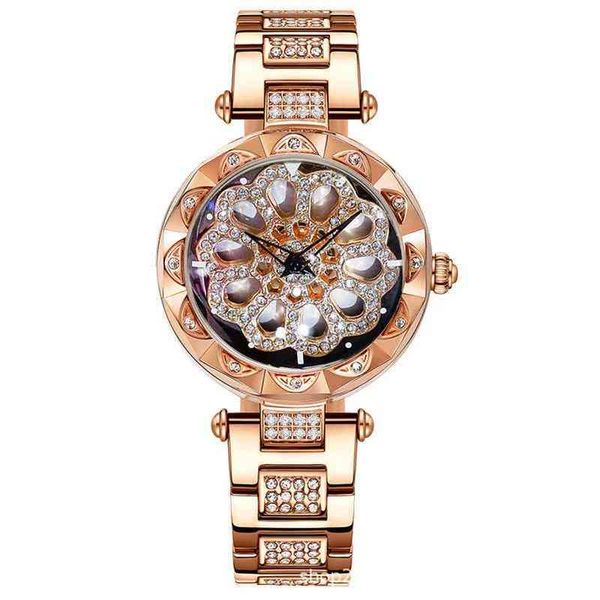 

2022 new ladi quartz dign waterproof fashion women wrist watch, Slivery;brown