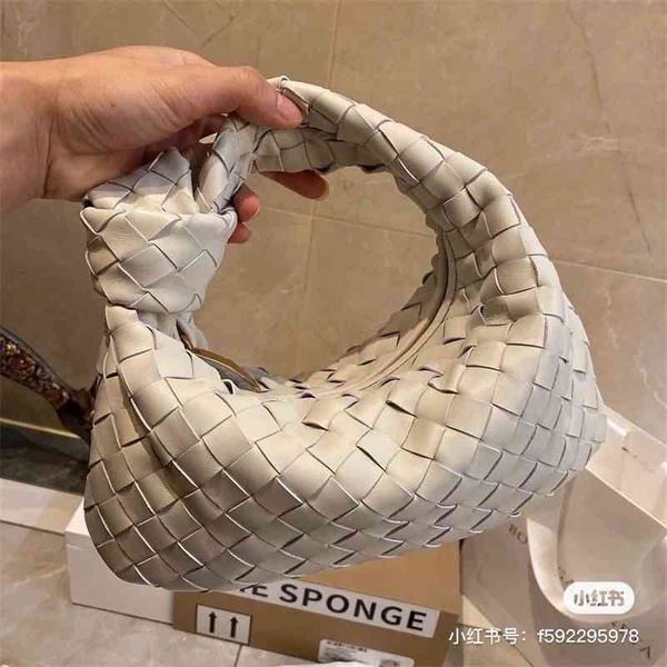 

women's designer bag bottegas jodie venetas handbags portable one shoulder underarm croissant woven cloud
