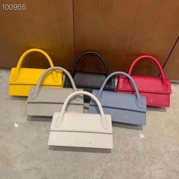 

factory direct sale jacquemu real sportable shoulder diagonal for mobile phone yellow blue rose red black white designer bag