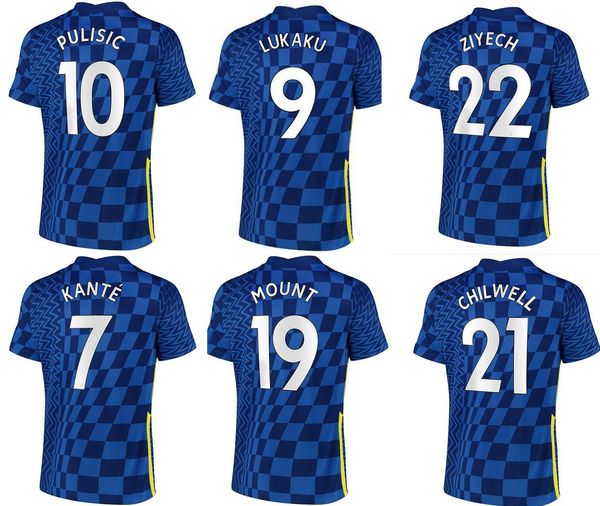 

22 23 9 lukaku 29 havertz 10 pulisic 22 ziyech 19 mount 11 werner thai quality soccer jersey wholesale 22 23 away home customized jersey, Black;yellow